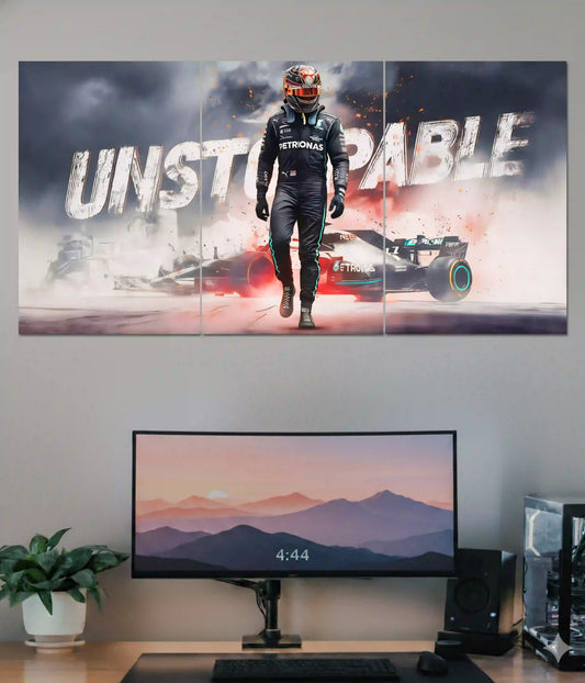 Unstoppable F1 Racer Split Poster Main Image - Everanta
