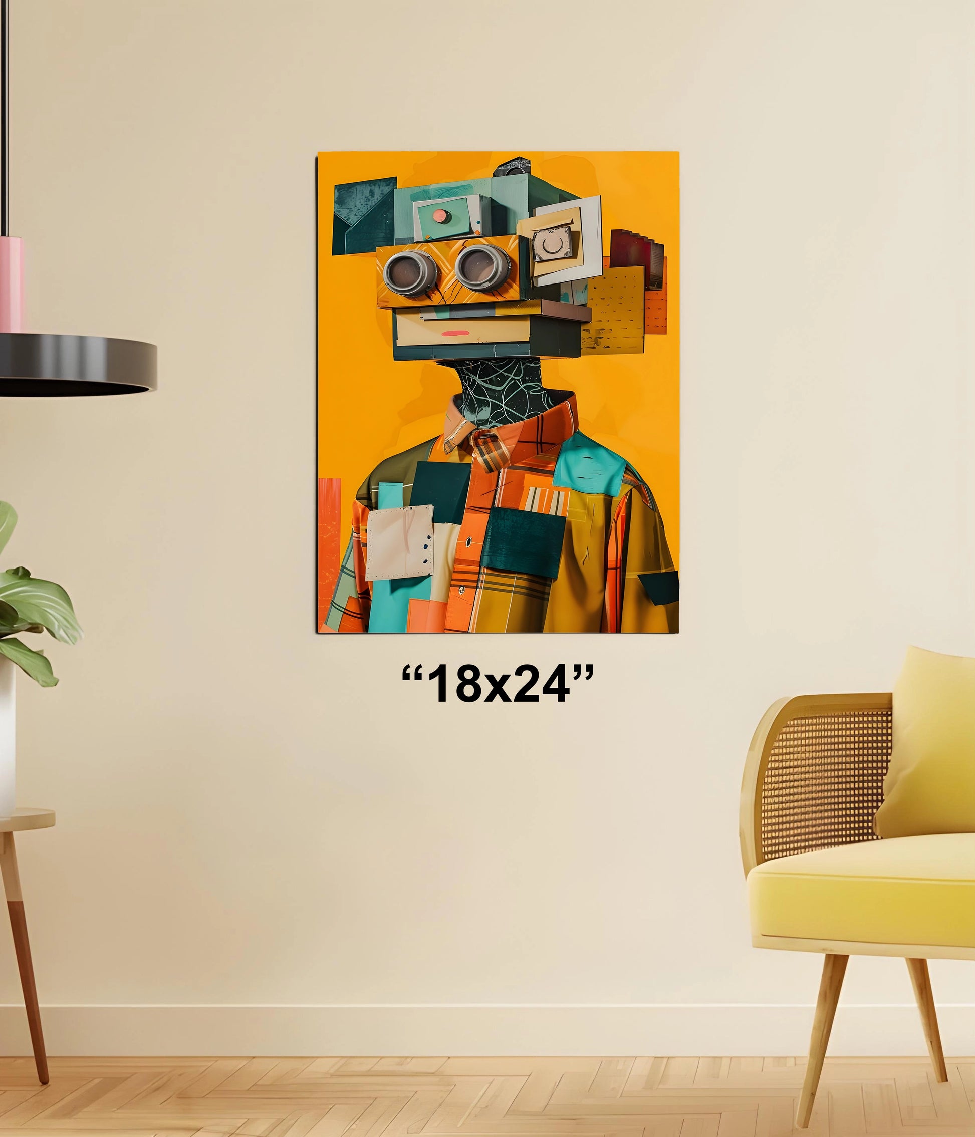 Urban Surrealism – Abstract Aesthetic Digital Wall Art Poster 18x24 Size - Everanta