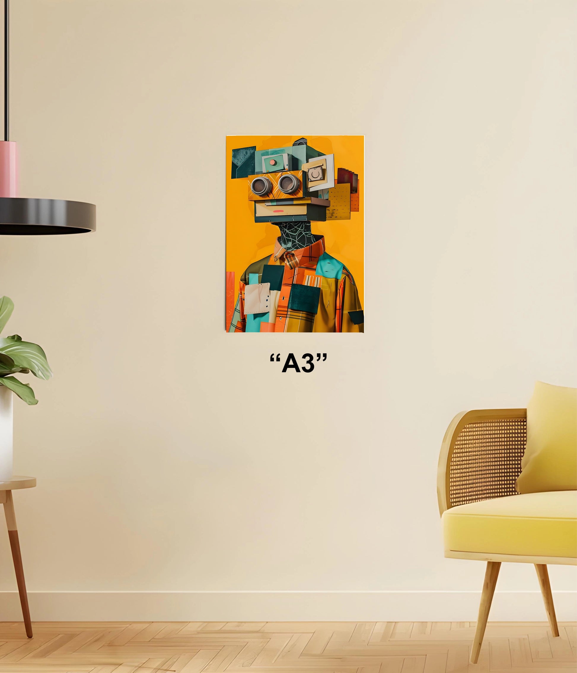 Urban Surrealism – Abstract Aesthetic Digital Wall Art Poster A3 Size - Everanta