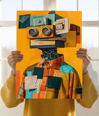 Urban Surrealism – Abstract Aesthetic Digital Wall Art Poster Holding Image - Everanta
