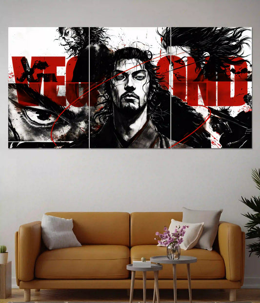 Vagabond Samurai Split Poster - Everanta
