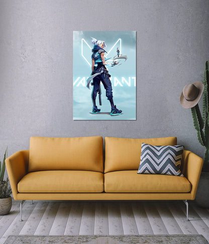 Valorant Jett Poster – Gaming Wall Art on Wall - Everanta