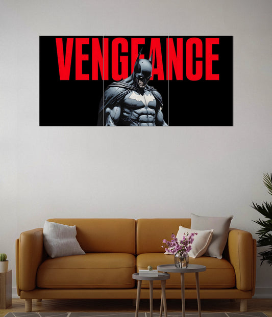 Vengeance Unmasked – Batman Split Poster Set Second Image - Everanta