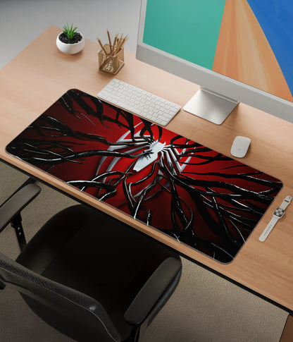 Venom Spider Desk Mat – Extended Gaming Mouse Pad Side View - Everanta
