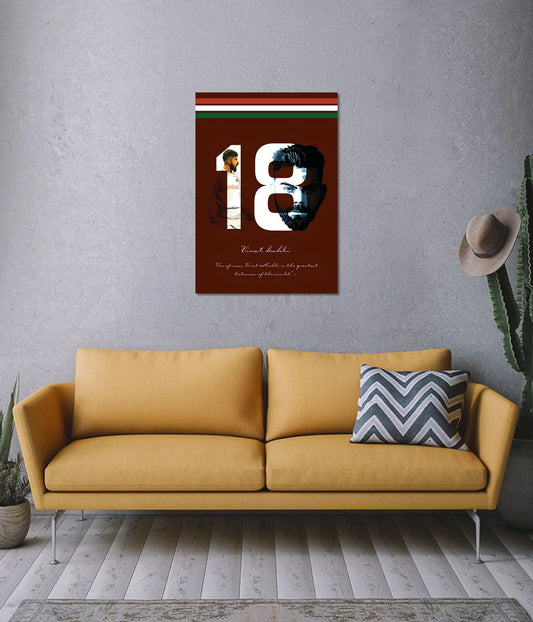 Virat Kohli 18 – The Legend of Modern Cricket Wall Poster - Everanta
