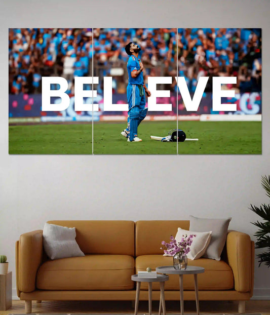 Virat Kohli “Believe” Split Poster - Everanta