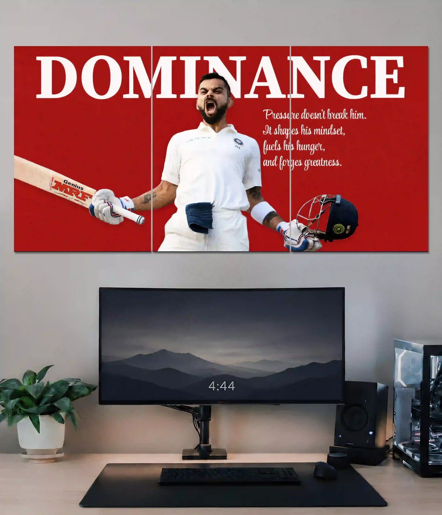 Virat Kohli Dominance Split Poster Main Image - Everanta