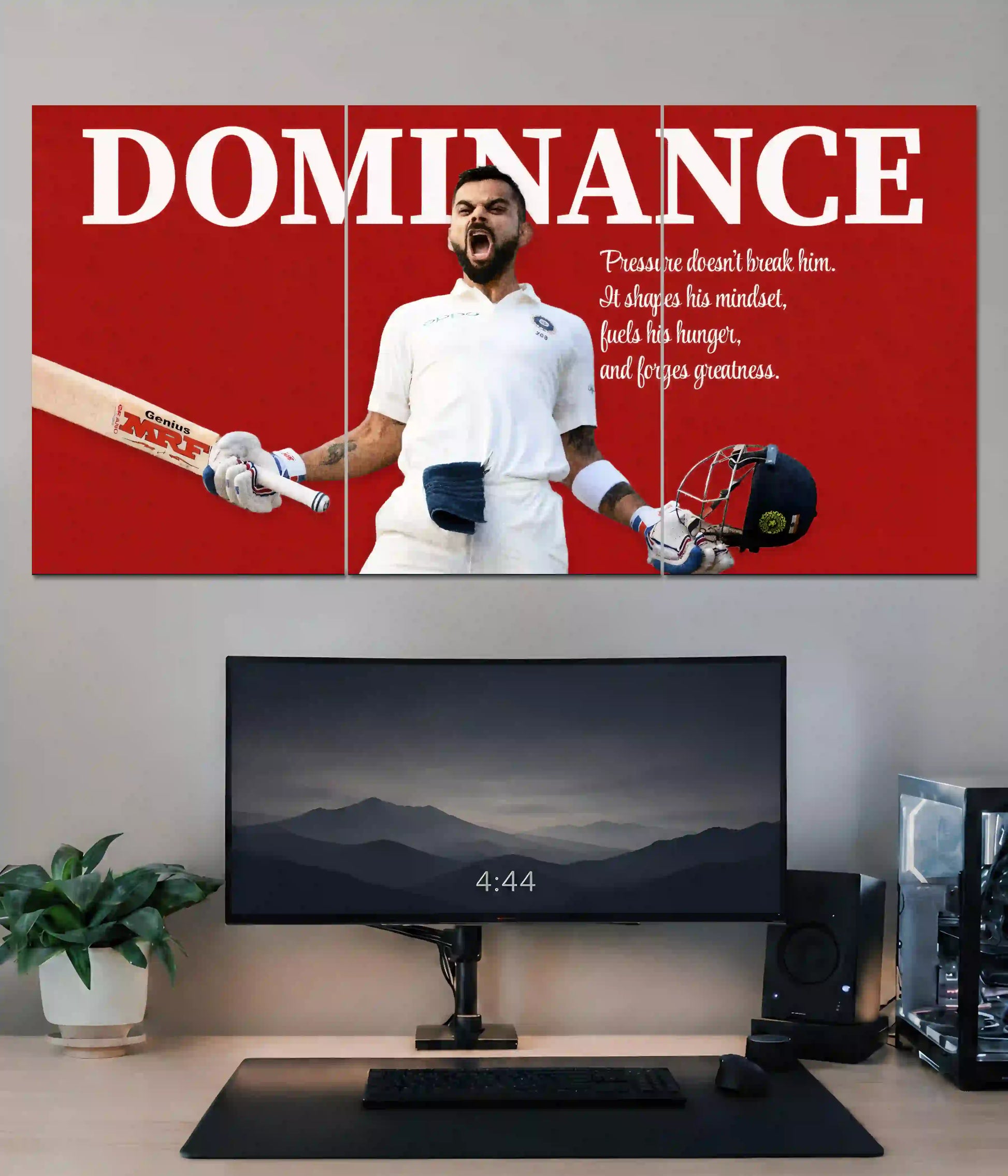 Virat Kohli Dominance Split Poster Main Image - Everanta