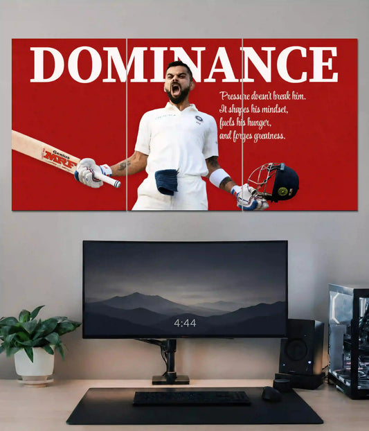 Virat Kohli Dominance Split Poster Main Image - Everanta