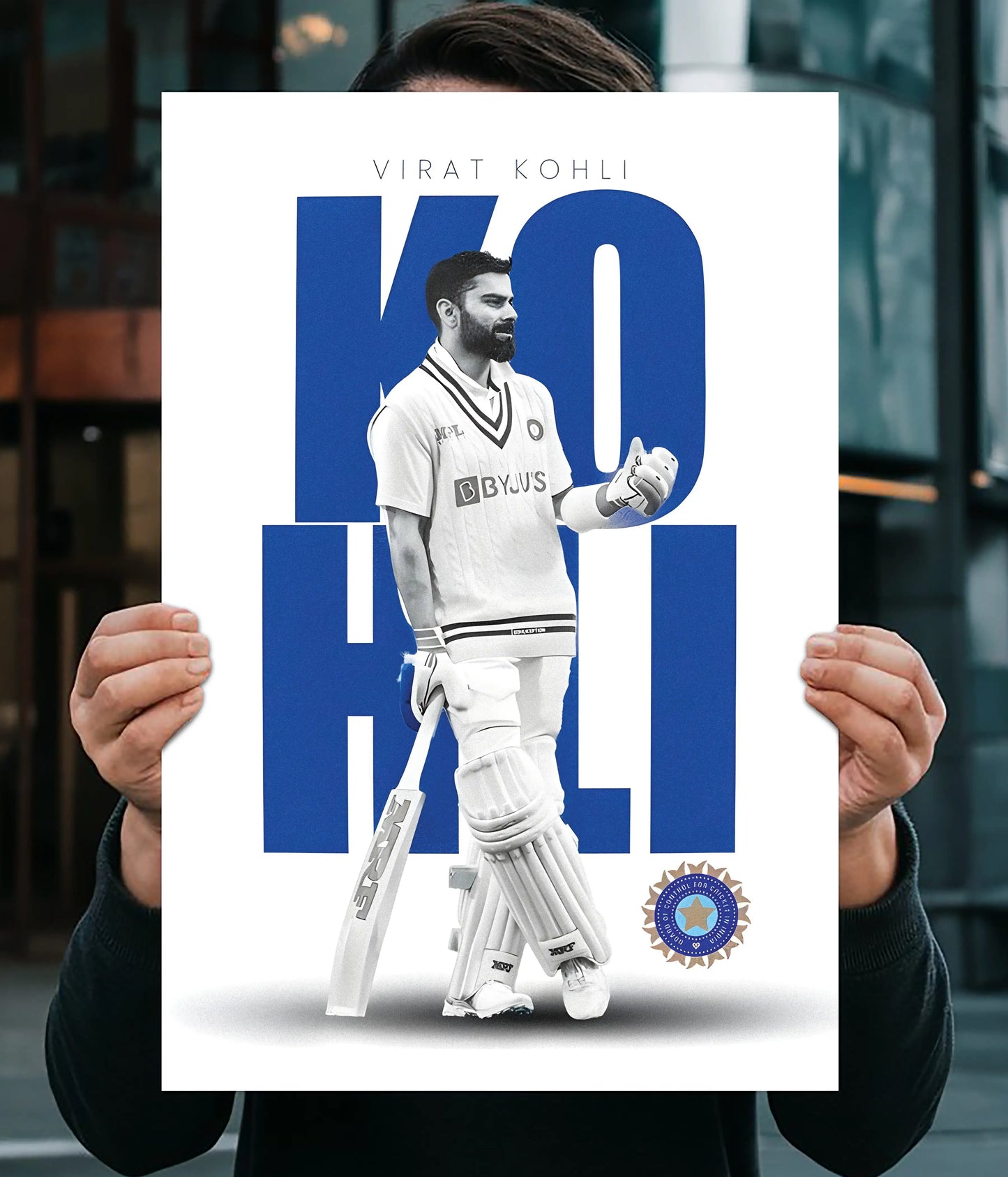 Virat Kohli Test Series Wall Poster Main Image - Everanta