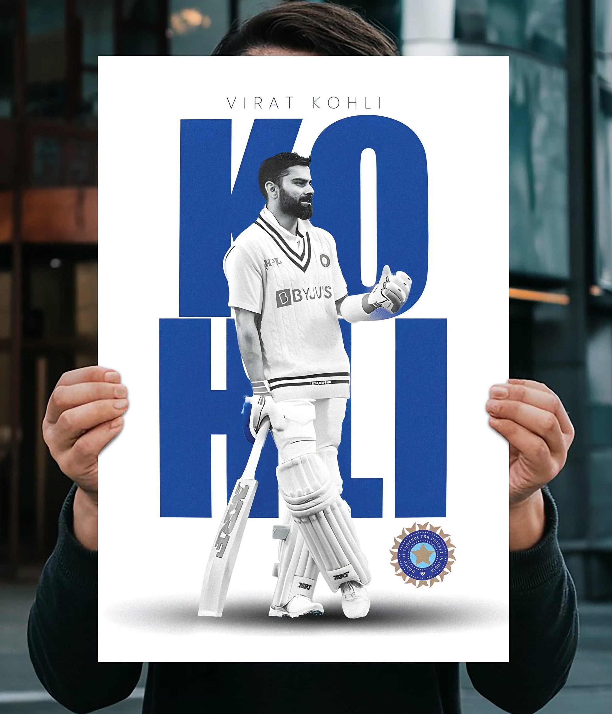 Virat Kohli Test Series Wall Poster Main Image - Everanta
