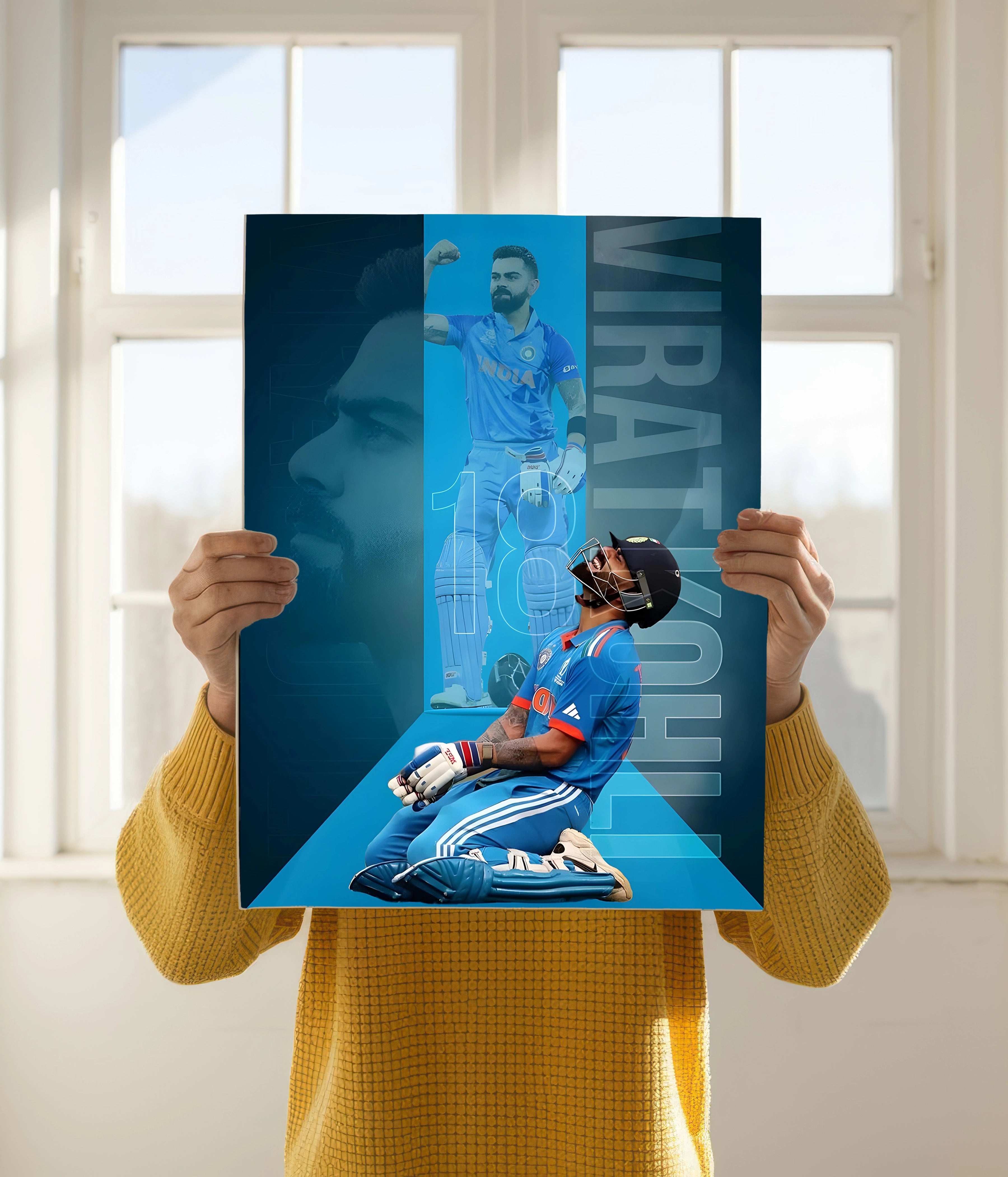 Virat Kohli – The Chase Master Poster Holding Image - Everanta
