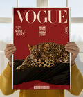 Vogue Wild Elegance – Leopard Aesthetic Poster