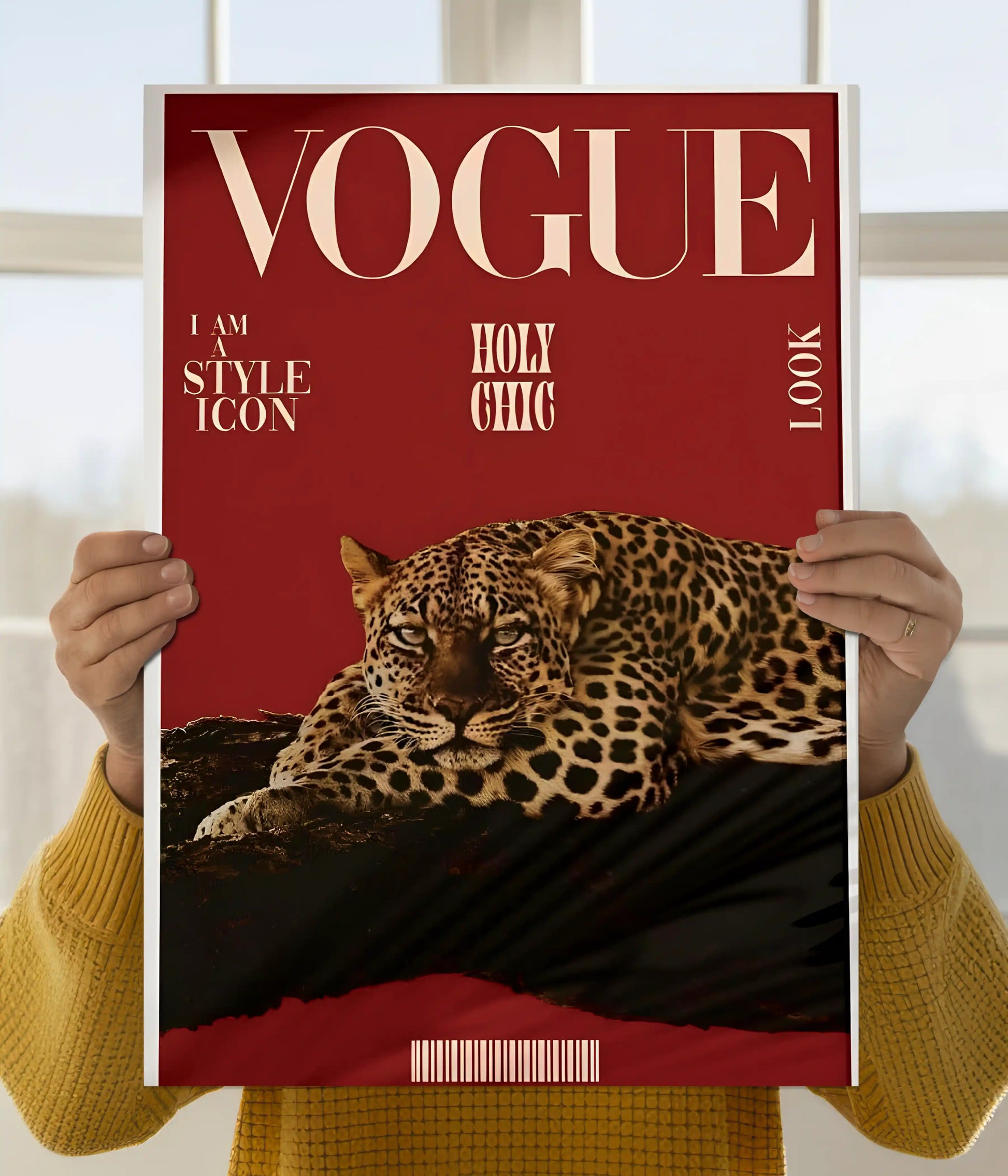 Vogue Wild Elegance – Leopard Aesthetic Poster Main Image - Everanta