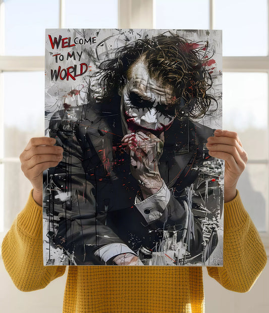 Welcome to My World - Joker Wall Poster Holding Image - Everanta