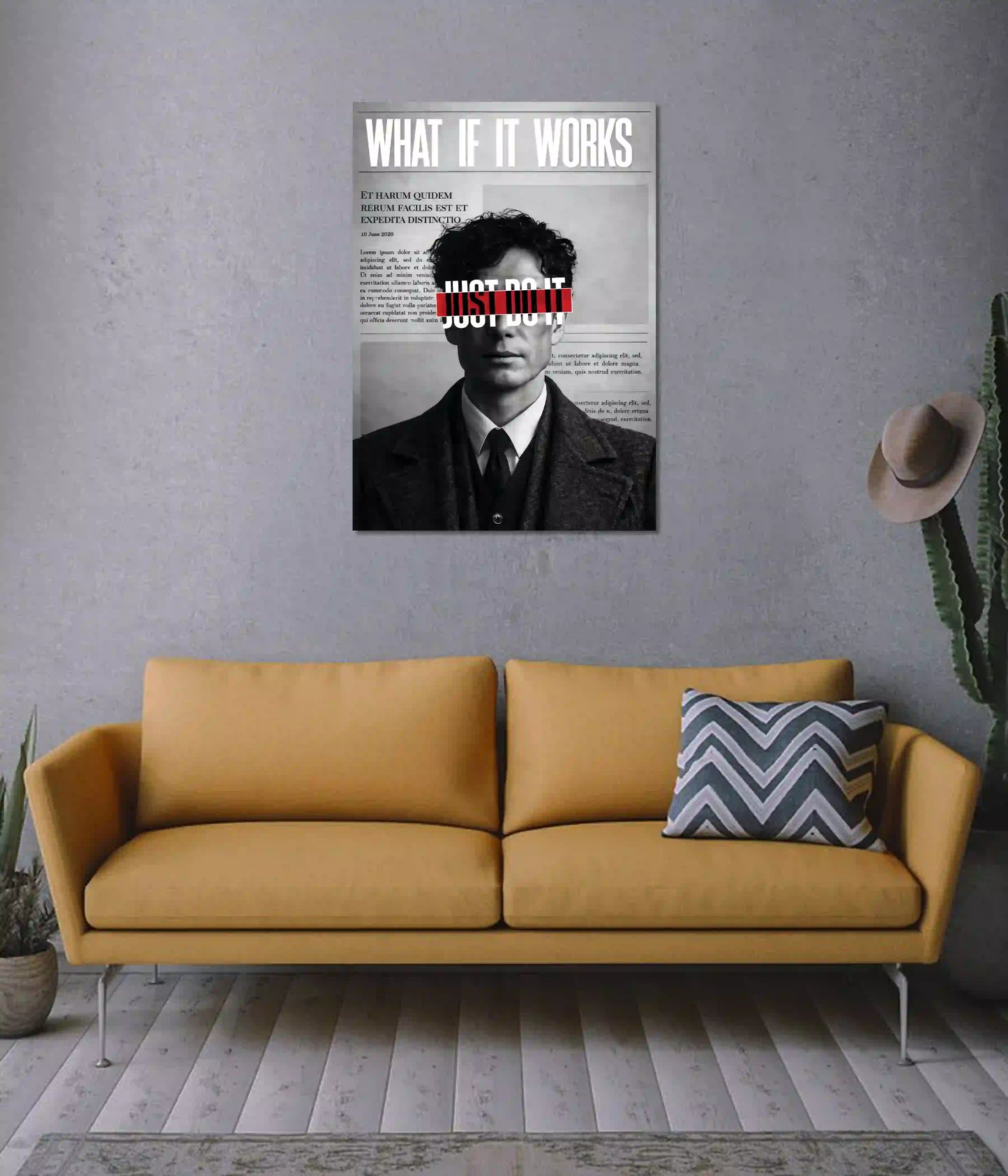 What If It Works? Motivational Poster on Wall - Everanta