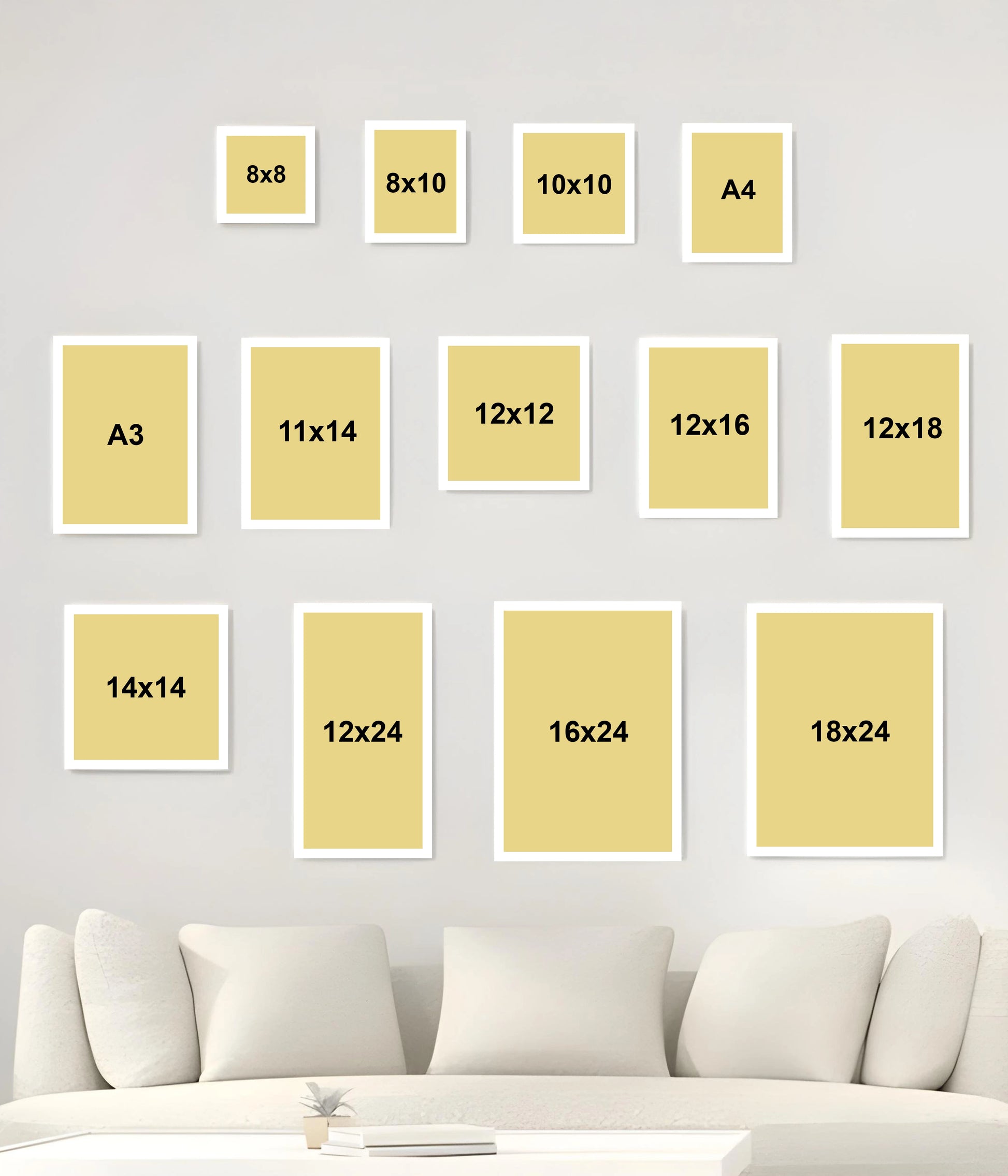 White Frame Posters - Everanta