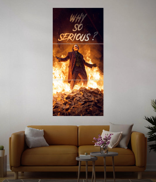 Why So Serious? – Joker Split Poster in Living Room - Everanta