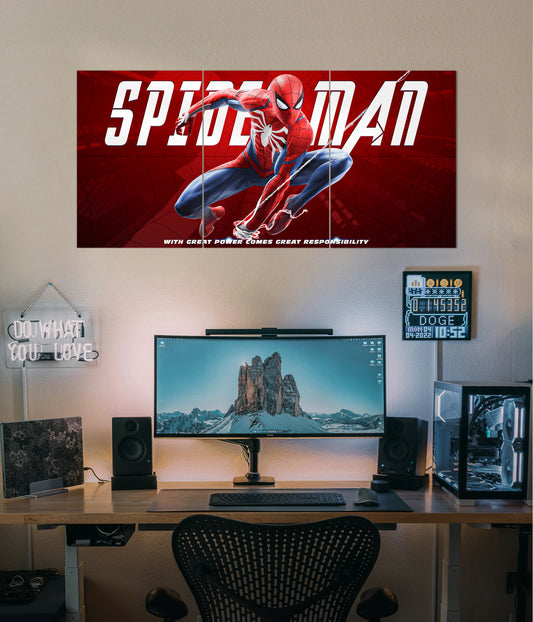 With Great Power - Spiderman Split Poster Main Image - Everanta