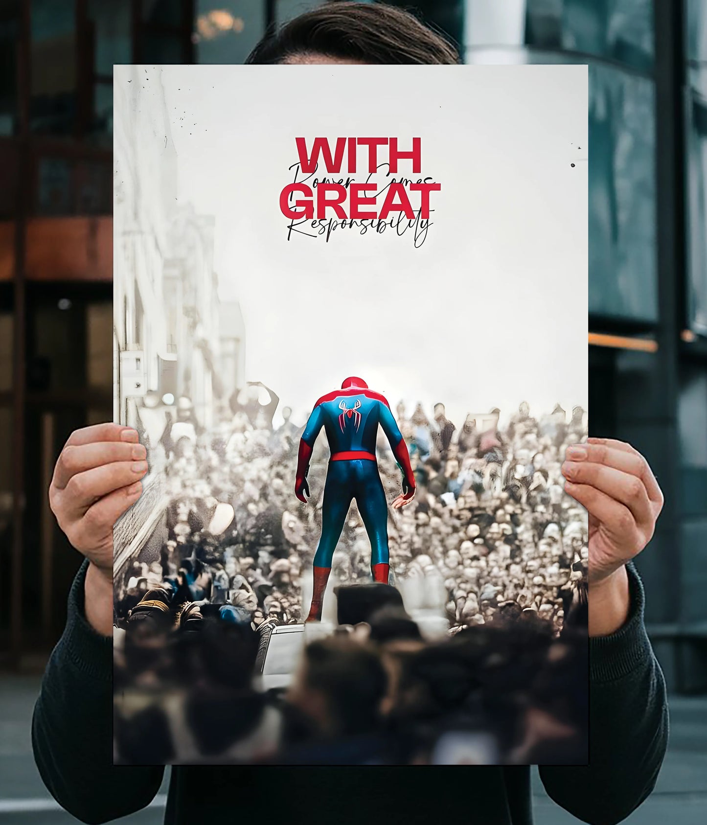 With Great Power Comes Great Responsibility – Spider-Man Wall Poster Main Image - Everanta