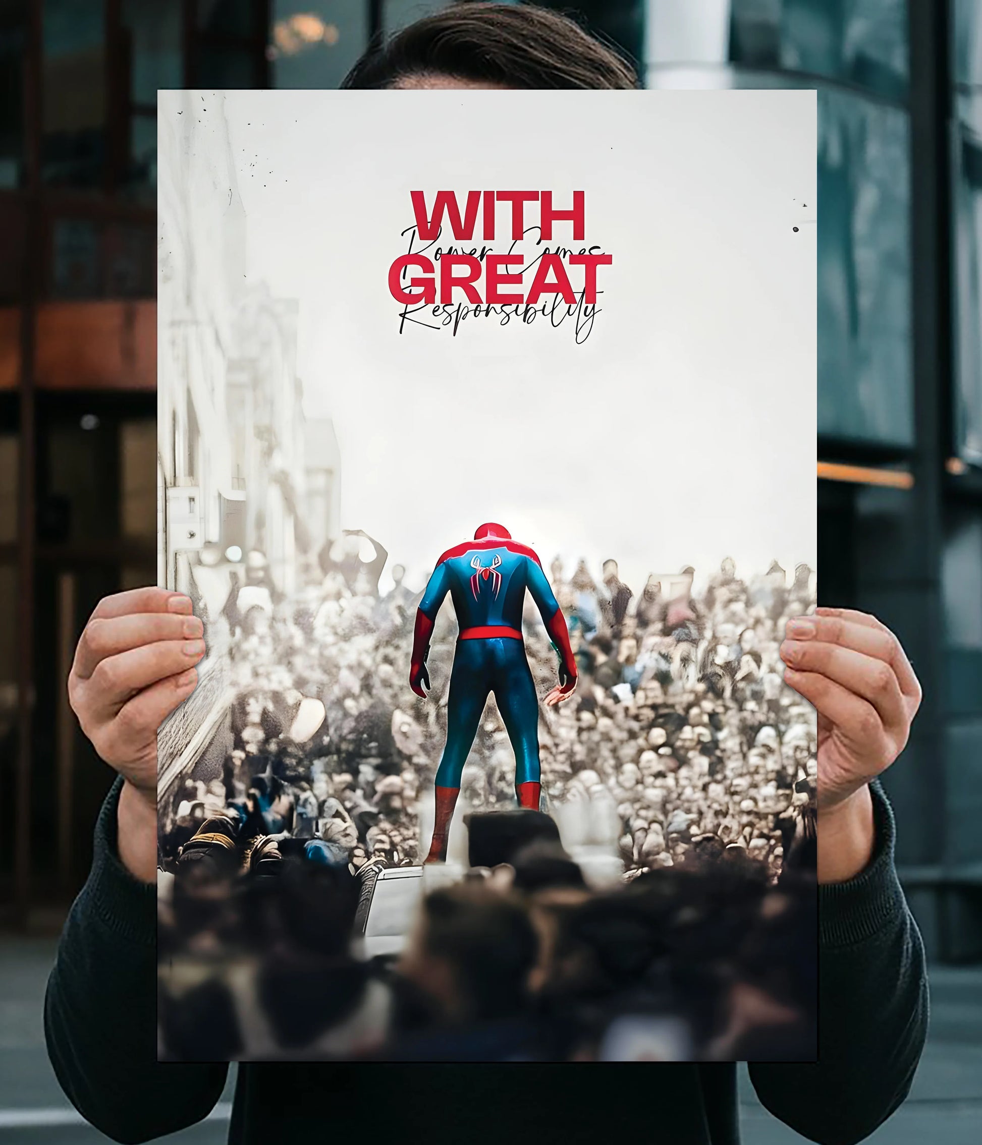 With Great Power Comes Great Responsibility – Spider-Man Wall Poster Main Image - Everanta