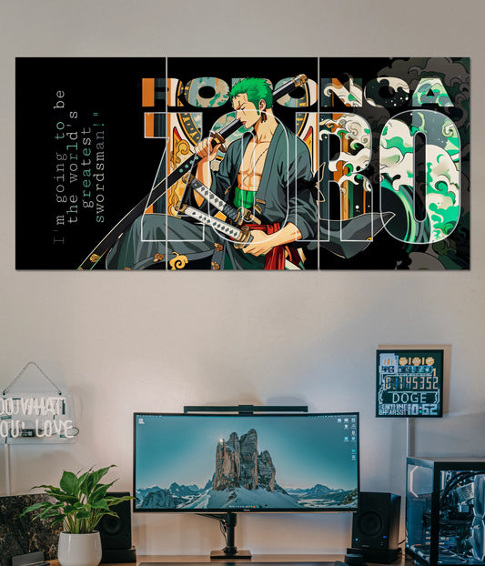World's Greatest Swordsman - Roronoa Zoro Split Poster Main Image - Everanta