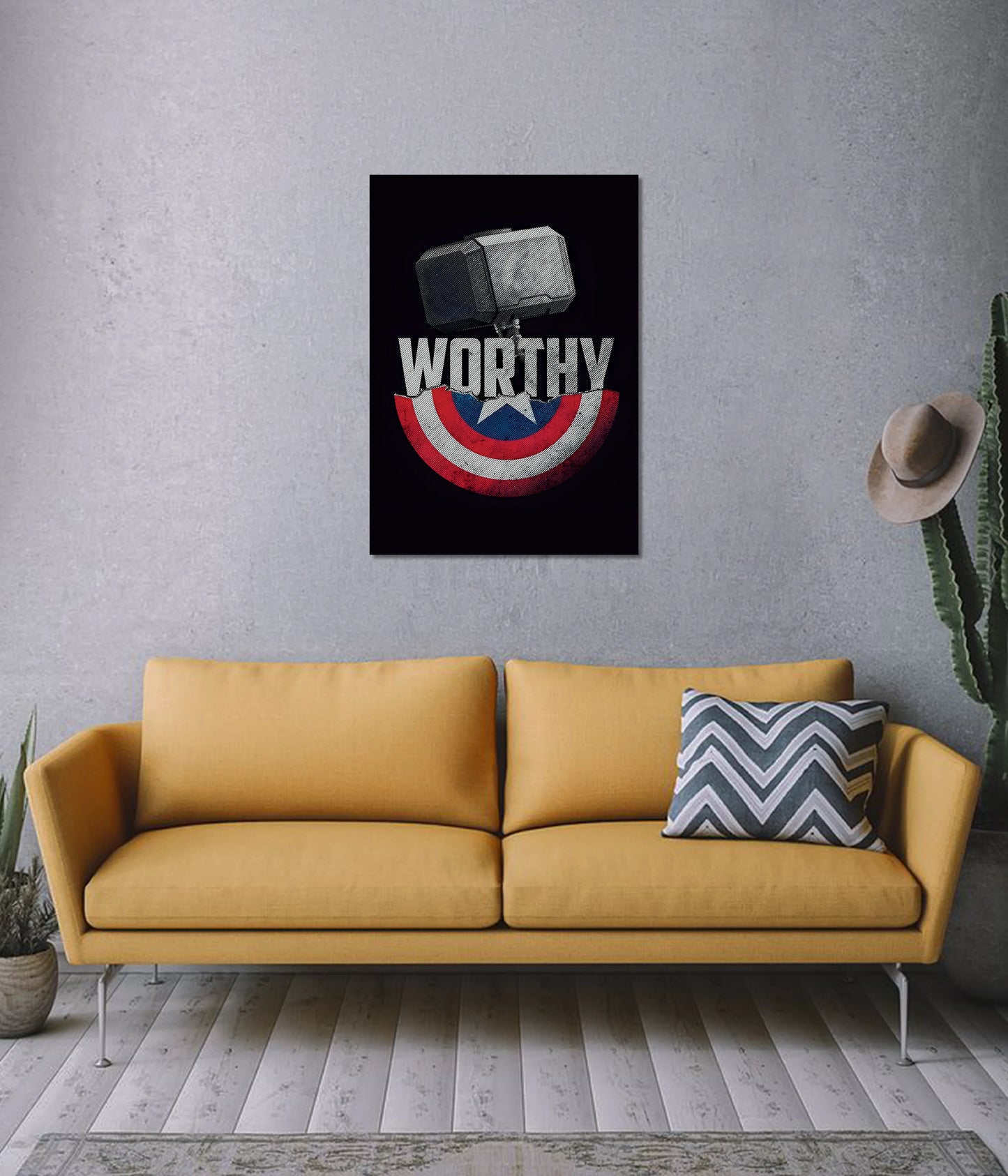 Worthy – Captain America & Thor Wall Poster - Everanta