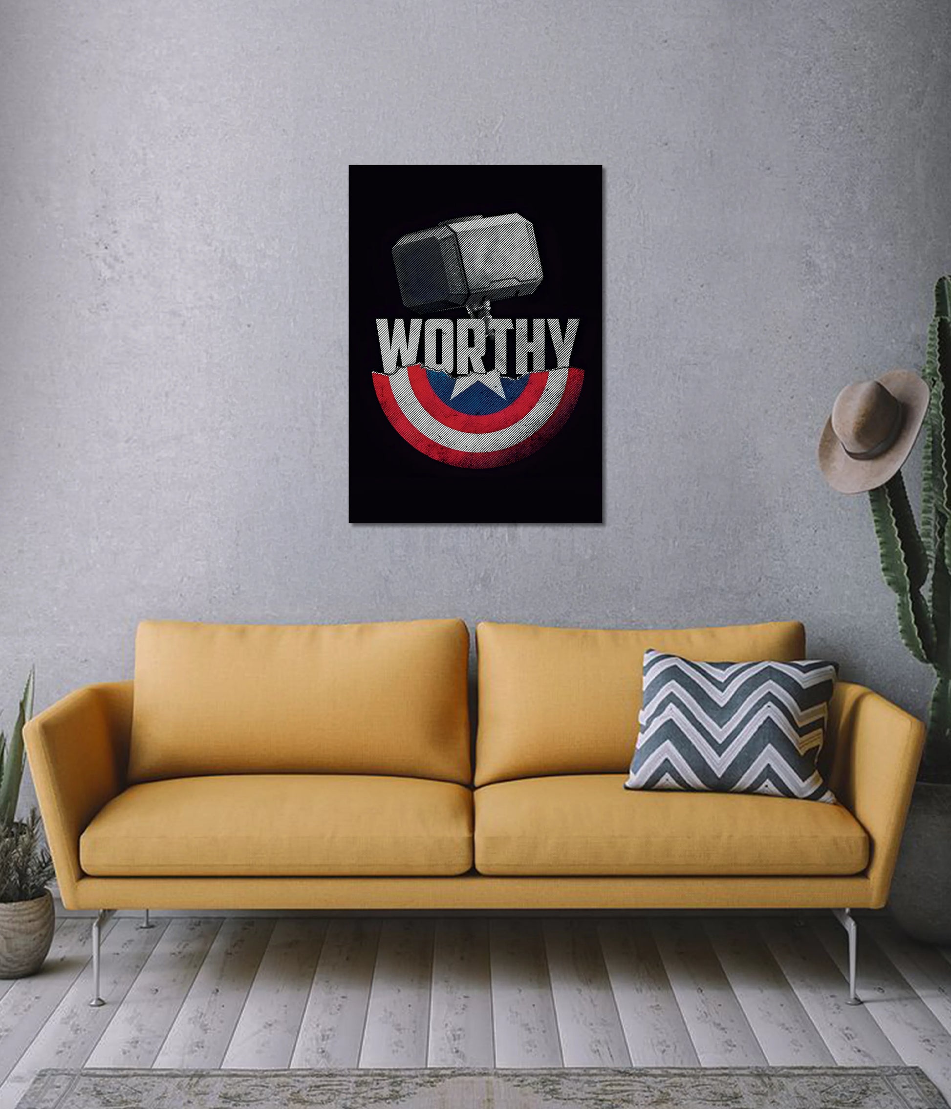Worthy – Captain America & Thor Wall Poster - Everanta