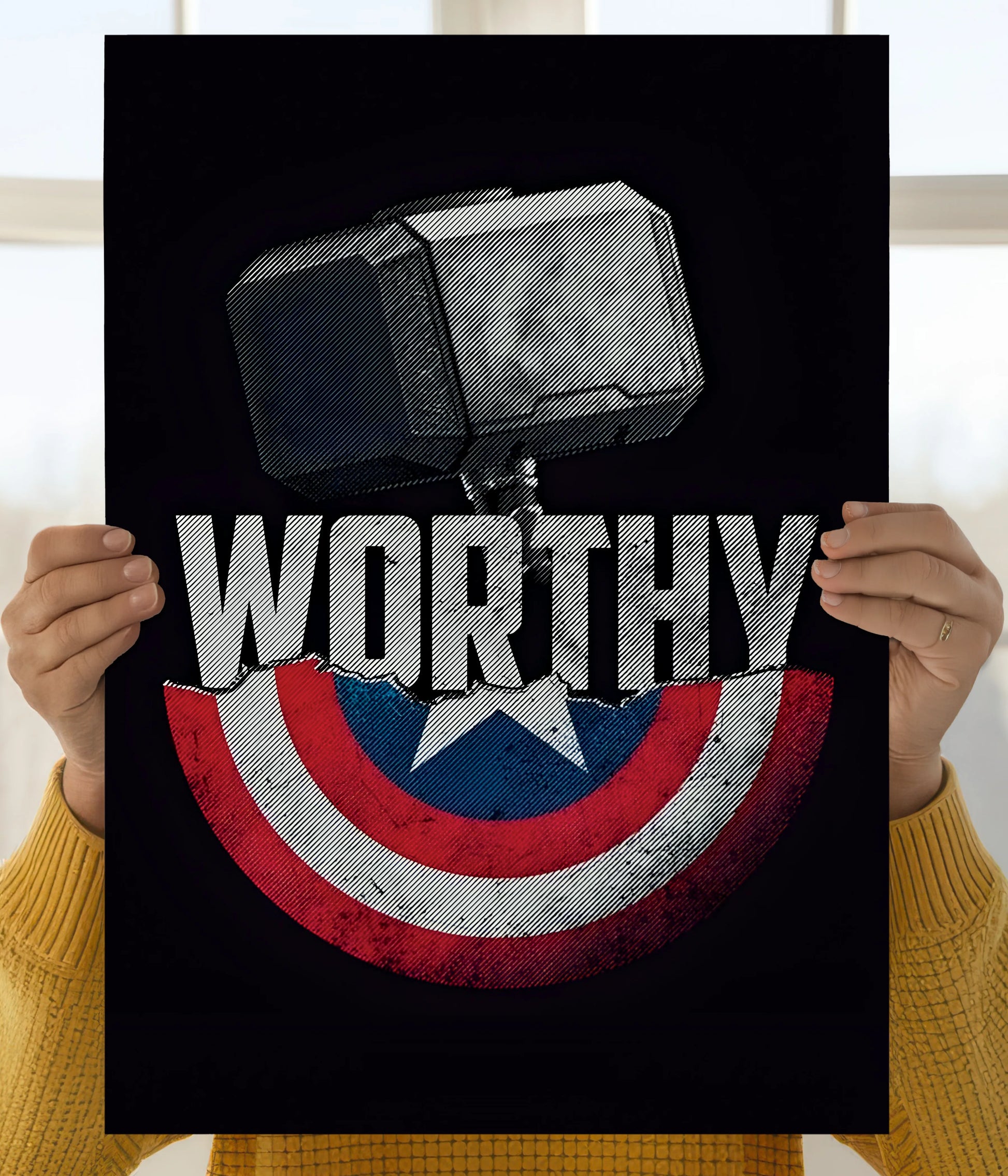 Worthy – Captain America & Thor Wall Poster Main Image - Everanta