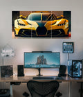 Yellow LaFerrari – Luxury Car Split Wall Poster