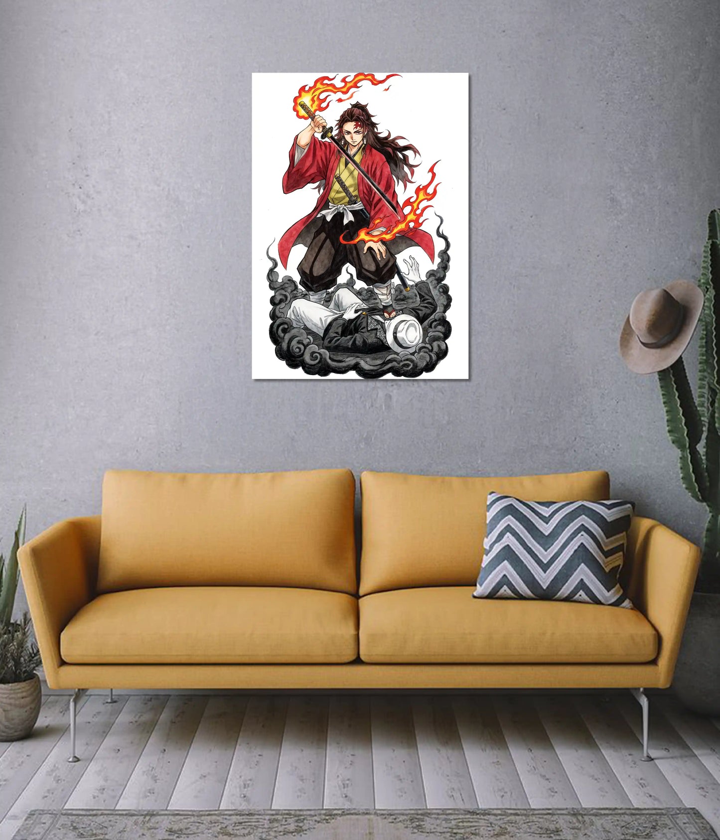 Yoriichi - Sun Breathing Legend Poster on Wall - Everanta