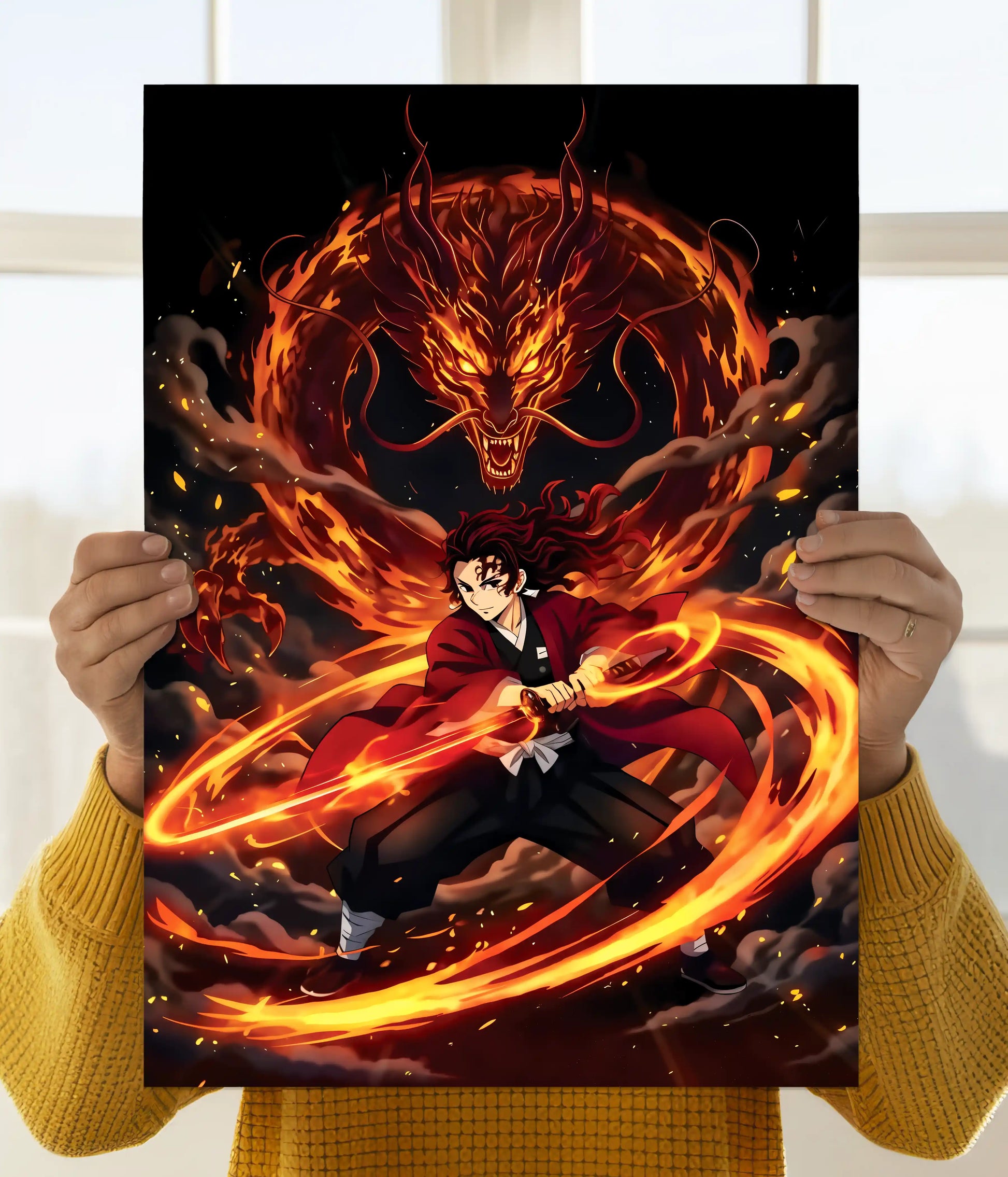Yoriichi Sun Breathing Demon Slayer Poster Main Image - Everanta