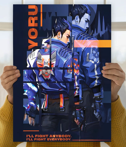 Yoru “I’ll Fight Anybody” - Valorant Poster Main Image - Everanta