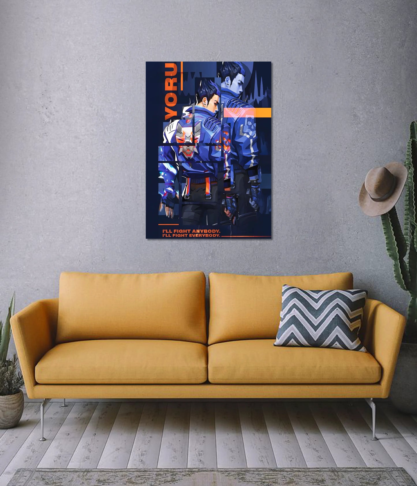 Yoru “I’ll Fight Anybody” - Valorant Poster on Wall - Everanta