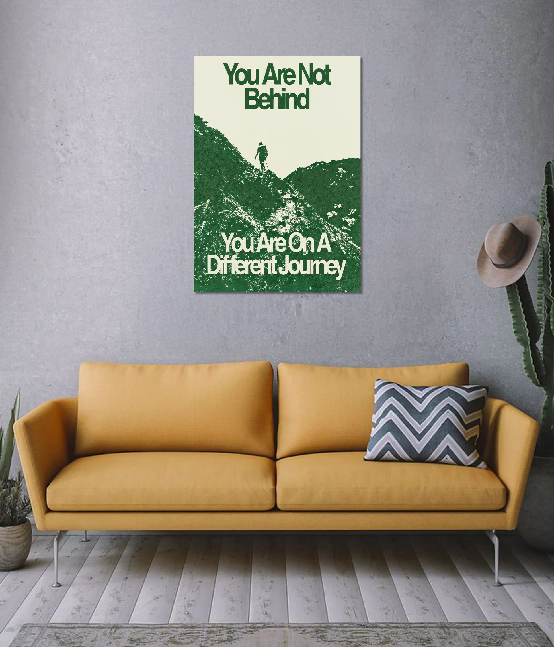 You Are On a Different Journey – Motivational Poster on Wall - Everanta