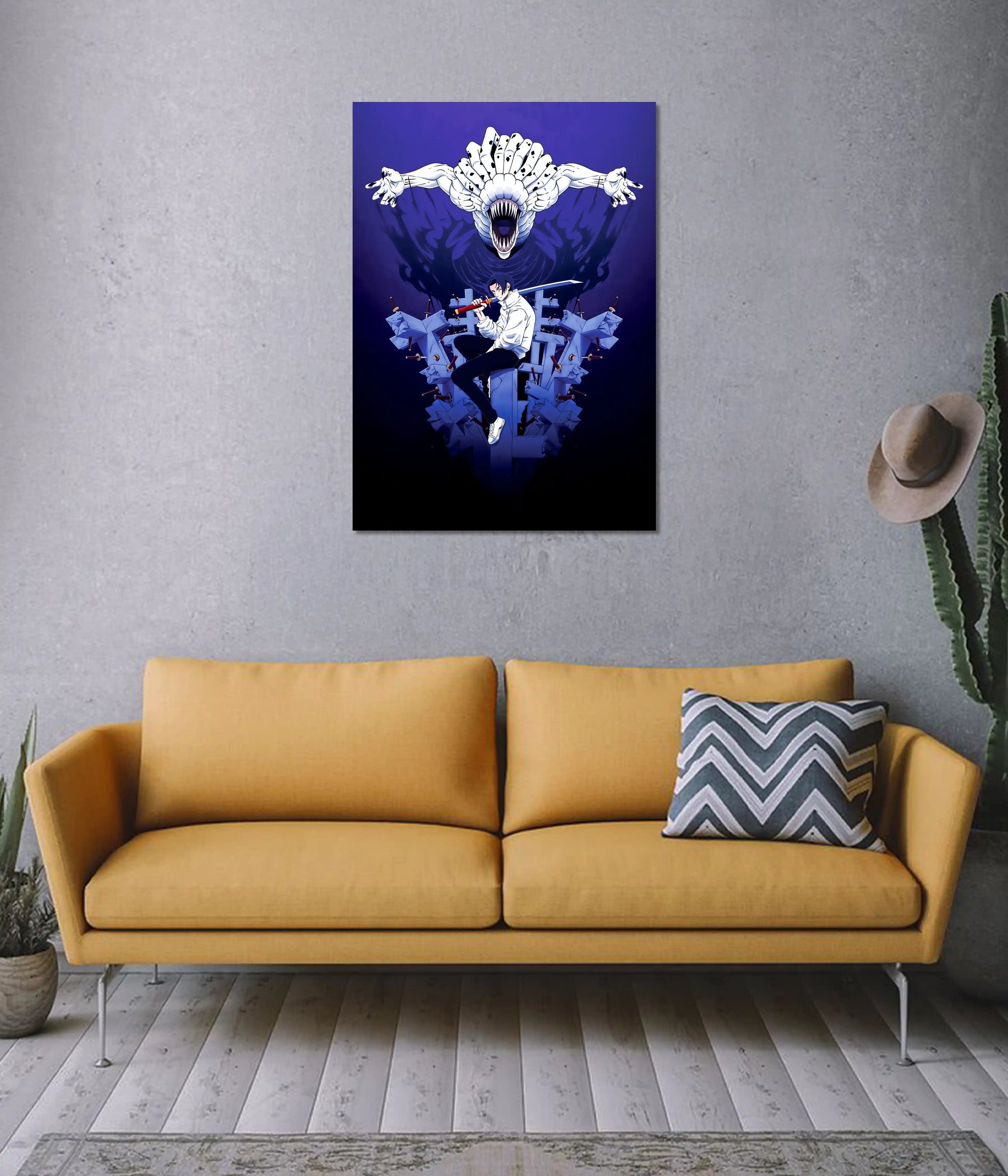 Yuta Okkotsu Cursed Spirit Poster on Wall - Everanta