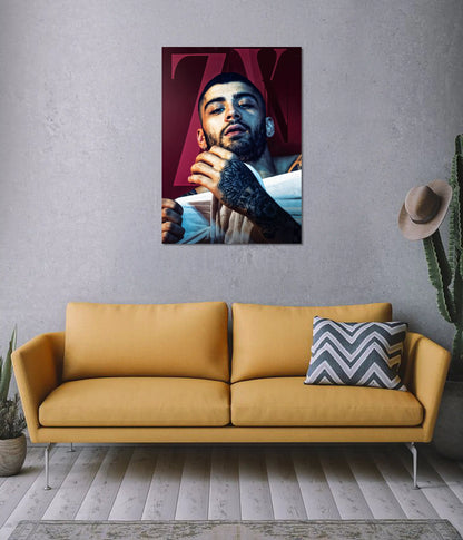 Zayn Malik – Raw Elegance Wall Poster on Wall - Everanta