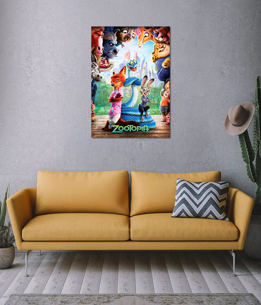 Zootopia Animated Adventure Movie Wall Poster on Wall - Everanta