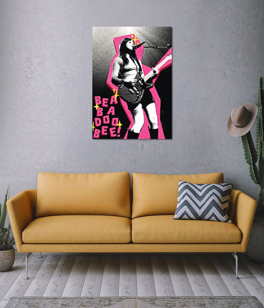 beabadoobee Rock Aesthetic Wall Poster on Wall - Everanta
